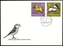 1995 - Pologne FDC 3355/3358 - Oiseaux