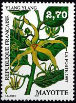 1997 - Timbre Mayotte 42 - Flore, fleur d\'Ylang-ylang