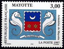 1997 - Timbre Mayotte 43 - Armoiries de Mayotte