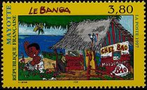 1997 - Timbre Mayotte 45 - Architecture traditionnelle, le Banga