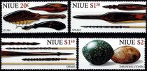 1998 - Niue 694/697 - Armes anciennes