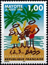 1998 - Timbres Mayotte 54 - Planning familial