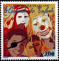 1998 - Timbres Mayotte 55 - Le carnaval des enfants