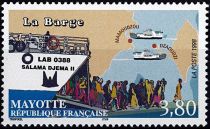 1998 - Timbres Mayotte 56 - Bateau, la barge