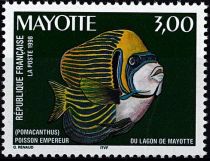 1998 - Timbres Mayotte 60 - Poisson-empereur du lagon de Mayotte