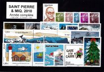 2010 - Saint Pierre et Miquelon 966-990 - Année complète de timbres