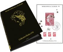 2012 - Coffret France F4662A/F4662Q - Coffret Marianne 15 feuillets Etoile d\'Or grand format