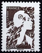 2023 - France 5728 - Marainne de l\'Avenir 0,05  (bistre)