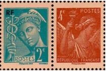 2024 - Paire timbres France - Iris et Mercure 