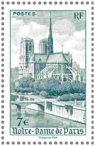 2024 - Timbre Affiche France  - Notre-Dame de Paris (type n°776)