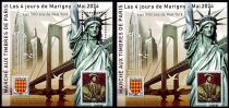 2024 France MAR34 - Les 500 ans de New York denté + non dentelé