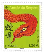 2025 - France - Paire année du Serpent petit format (PF)