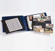 Reliure à Anneaux Maximun pour Cartes Postales Etui Assorti Bleu Leuchtturm